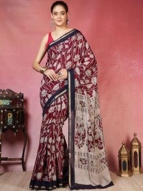 Women Floral Printed Saree